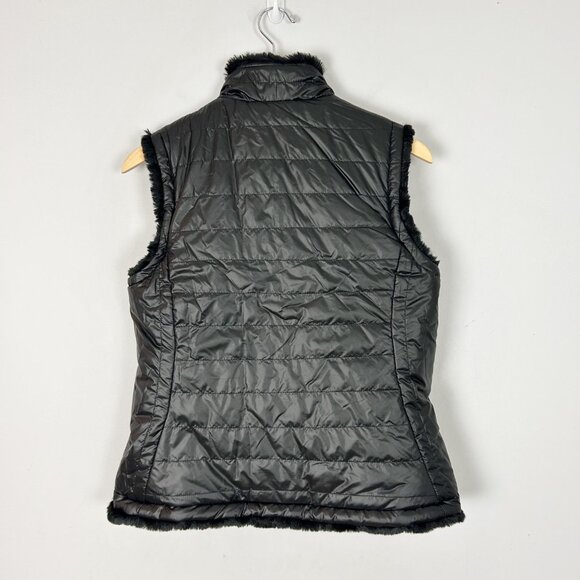 Nicole Miller Reversible Vest Faux Fur Quilted Travel Classic Size Small Women's - Picture 5 of 6